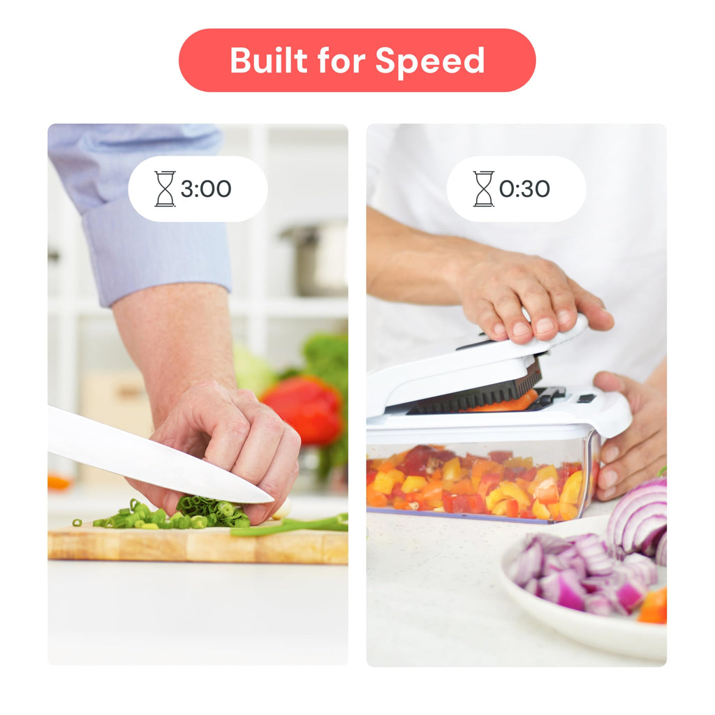 Fullstar Pro Original Vegetable Chopper & Spiralizer, Kitchen Prep Tool