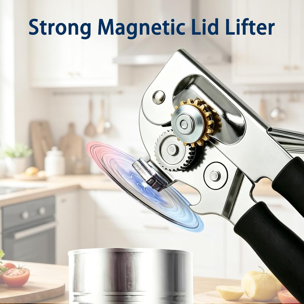 Can Opener Manual with Magnetic Lid Lifter,Can Openers for Seniors