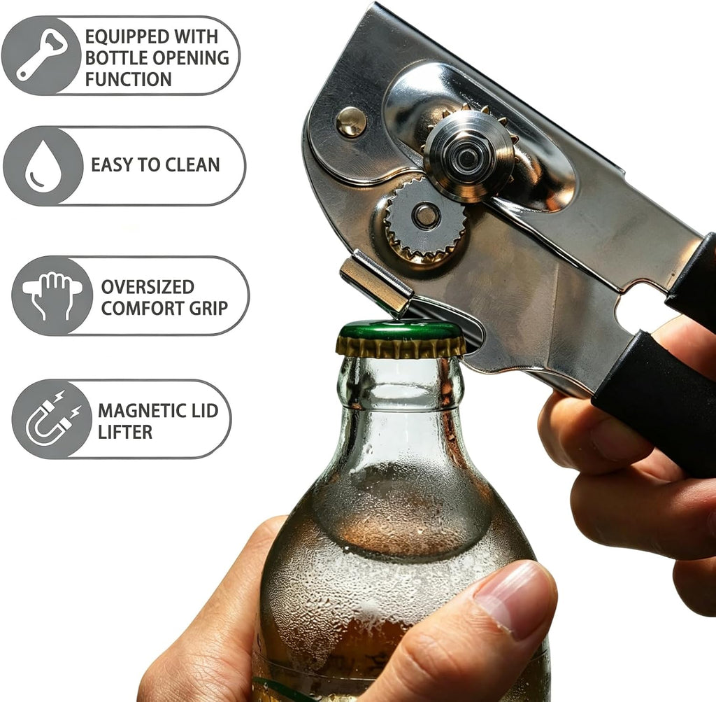 Can Opener Manual with Magnetic Lid Lifter,Can Openers for Seniors