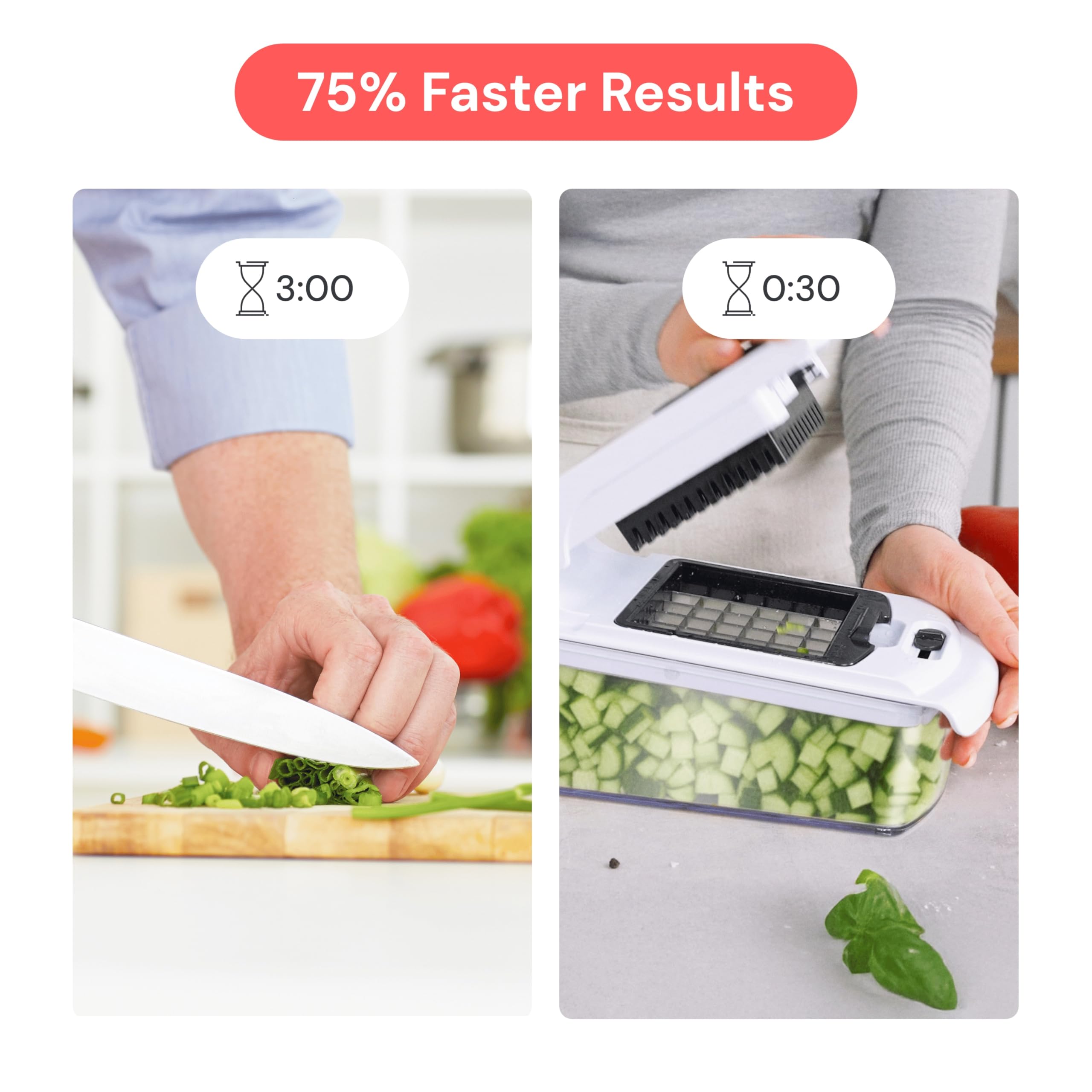 Fullstar Pro Original Vegetable Chopper & Spiralizer, Kitchen Prep Tool