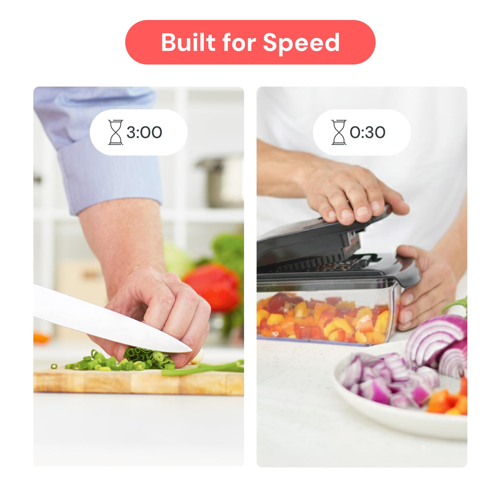Fullstar Pro Original Vegetable Chopper & Spiralizer, Kitchen Prep Tool