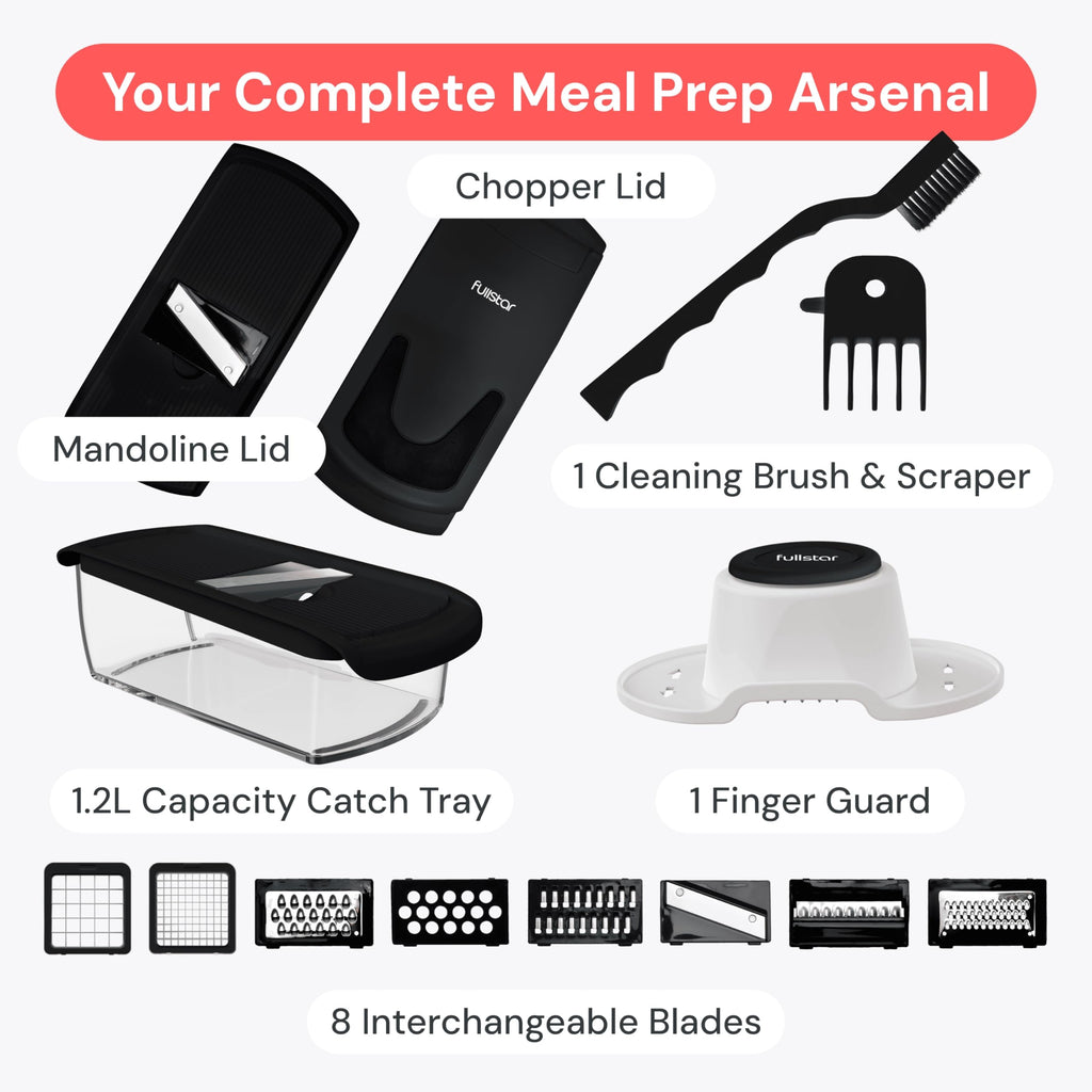 Fullstar Pro Original Vegetable Chopper & Spiralizer, Kitchen Prep Tool