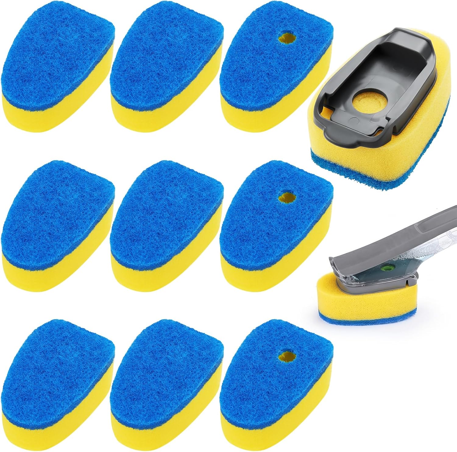Sponge Dishwand Brush Refills for Scotch-Brite Dishwand - 10 Pack