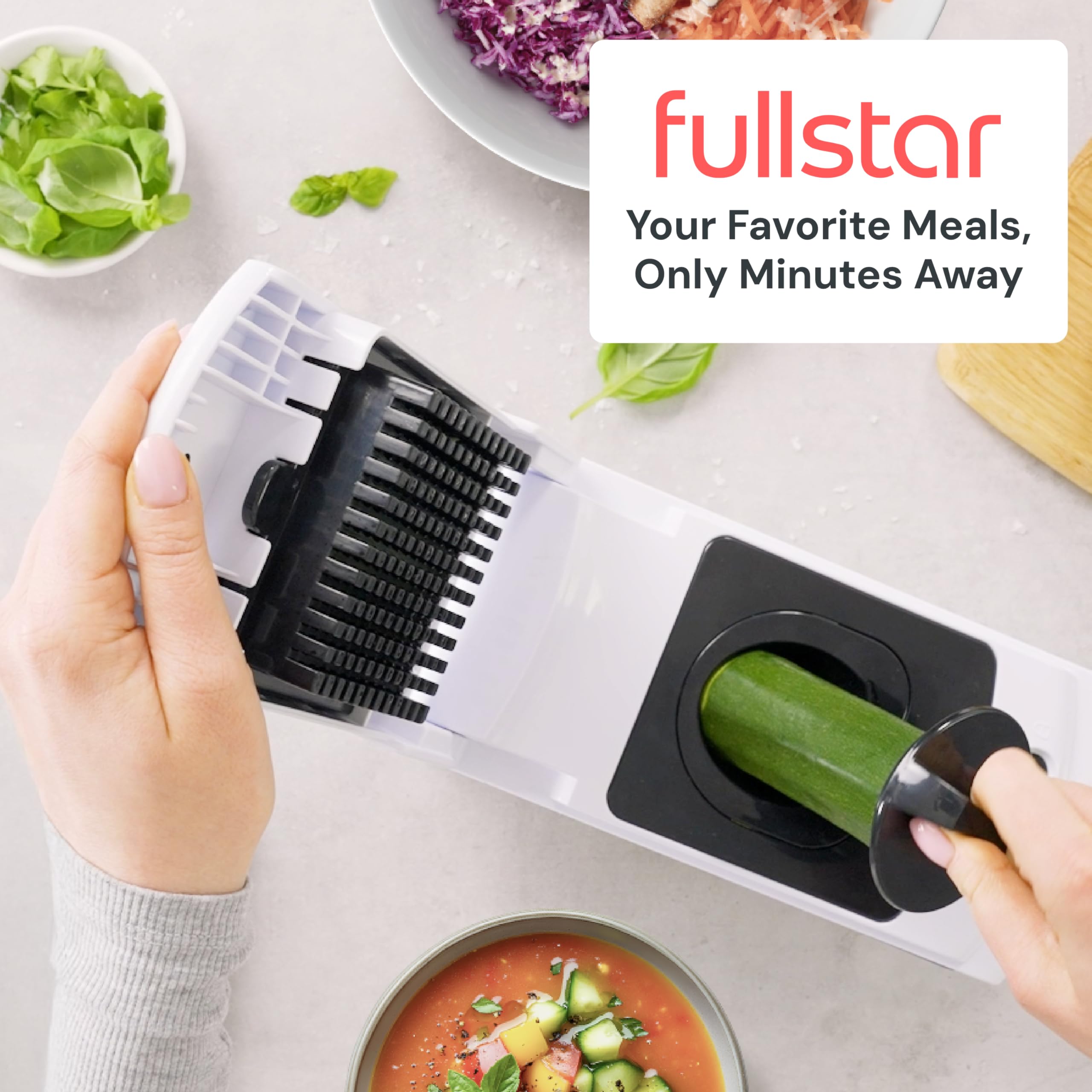 Fullstar Pro Original Vegetable Chopper & Spiralizer, Kitchen Prep Tool