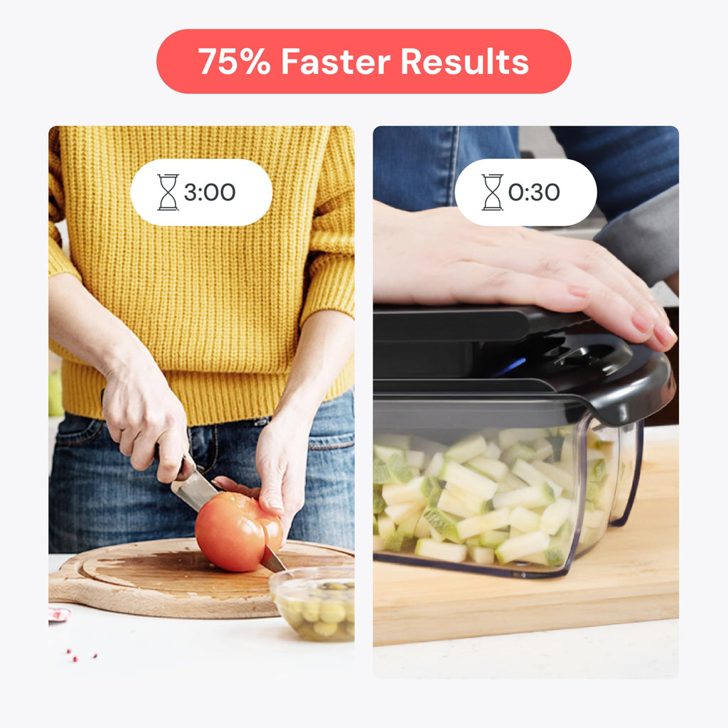Fullstar Pro Original Vegetable Chopper & Spiralizer, Kitchen Prep Tool