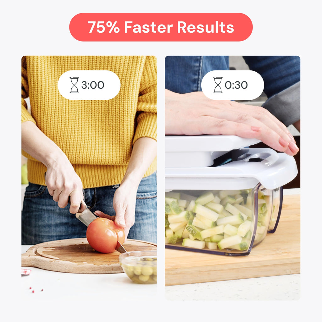 Fullstar Pro Original Vegetable Chopper & Spiralizer, Kitchen Prep Tool