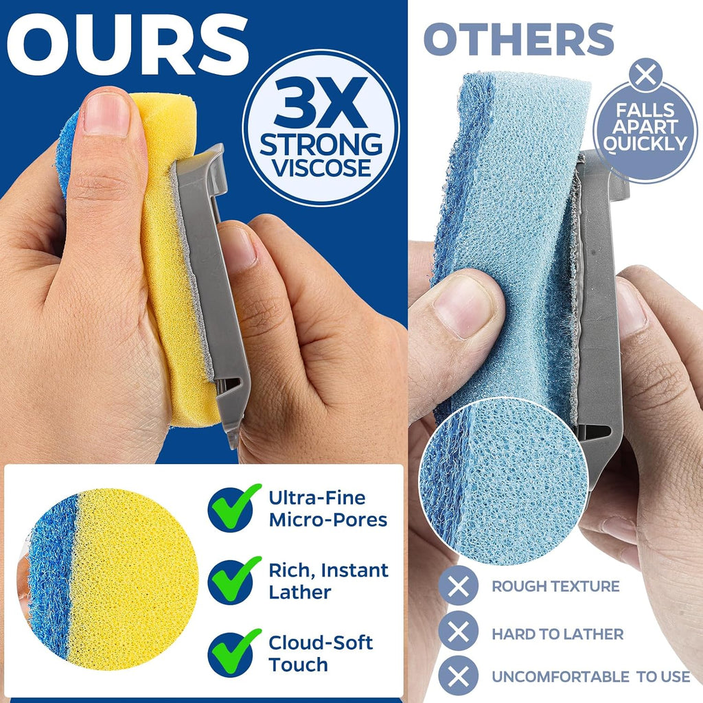 Sponge Dishwand Brush Refills for Scotch-Brite Dishwand - 10 Pack