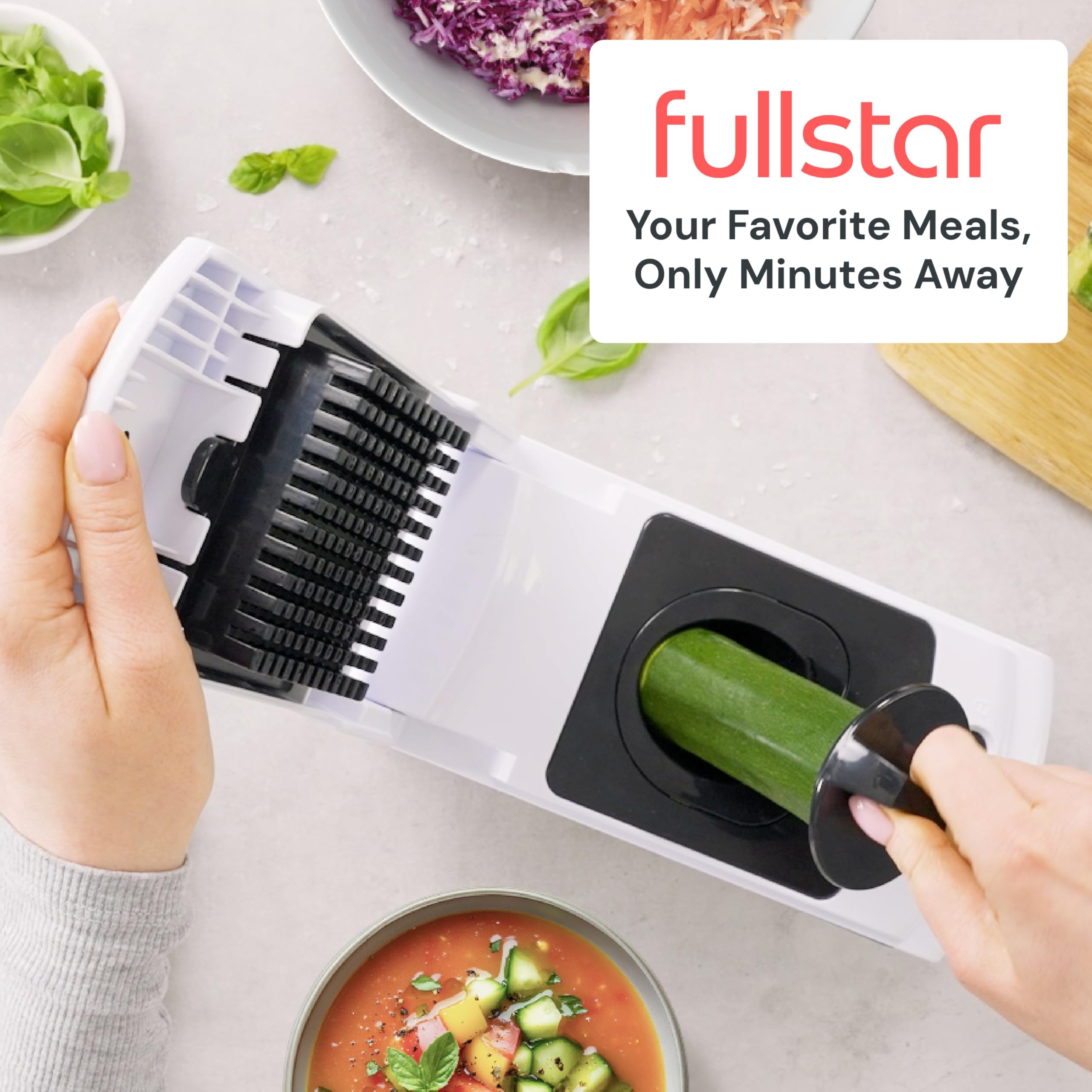 Fullstar Pro Original Vegetable Chopper & Spiralizer, Kitchen Prep Tool