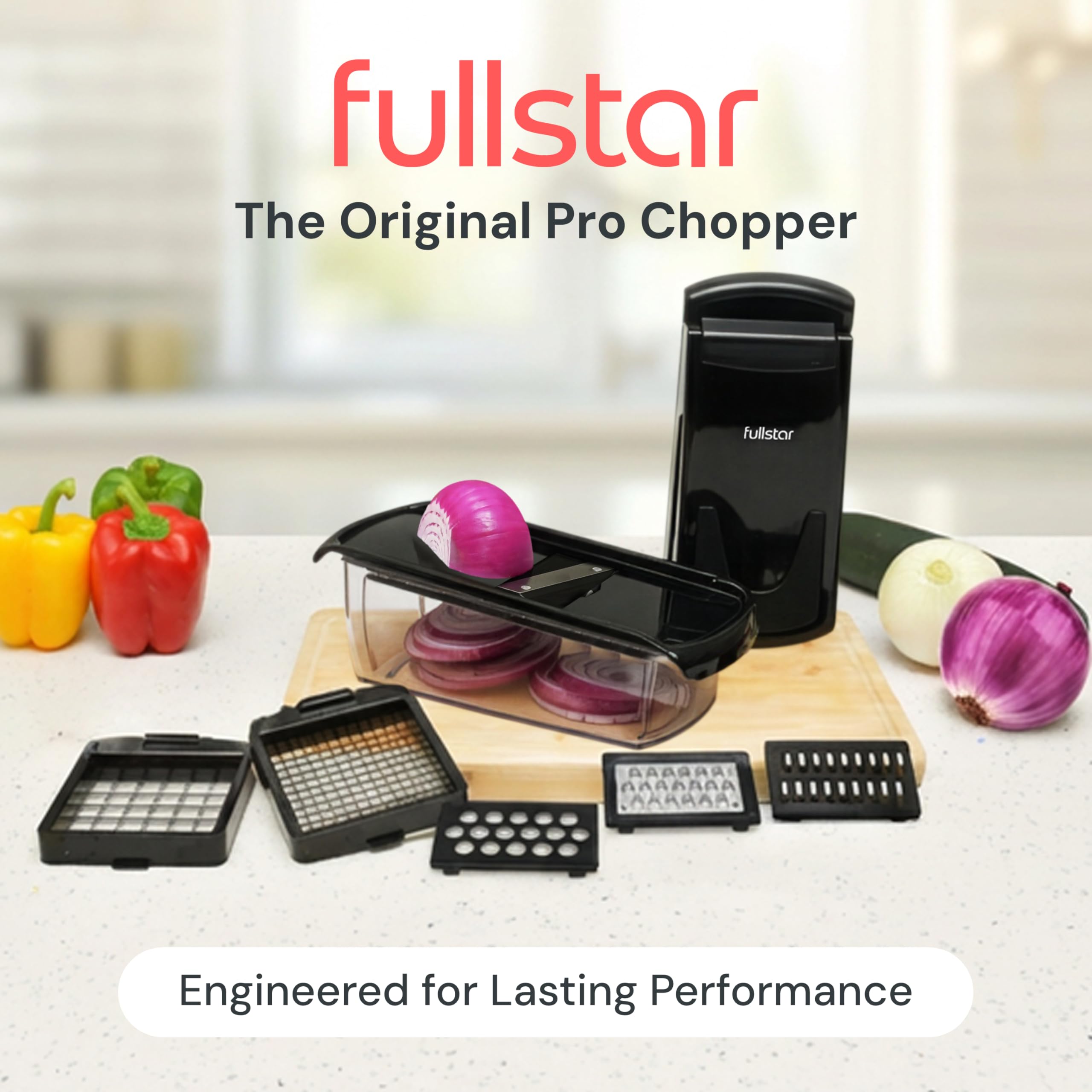 Fullstar Pro Original Vegetable Chopper & Spiralizer, Kitchen Prep Tool