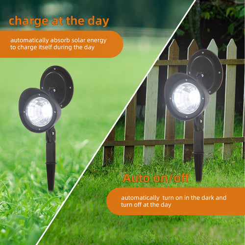 Solar Landscape Spotlight LED Lighting for Garden 2pcs